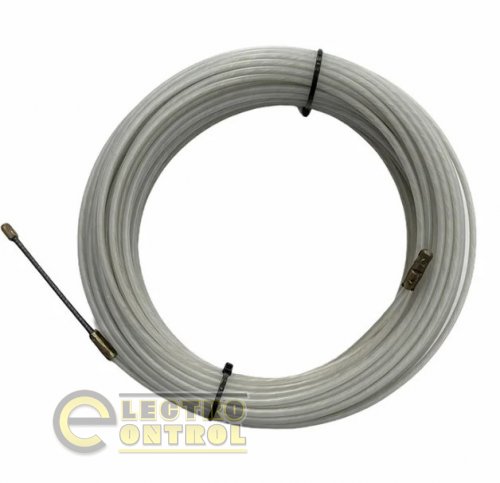 Устройство для протяжки кабеля, УЗК, протяжка стальная в нейлоновой оболочке, протяжка кабельная, 3мм 25 м