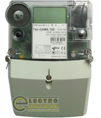 Счетчик электроэнергий однофазный GAMA 100 G1B.151.320.F3.B2.P4.C310.V1