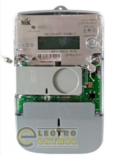 Счетчик электроэнергий однофазный NIK 2104.AP2T.1802.MC.11 PLS модемом