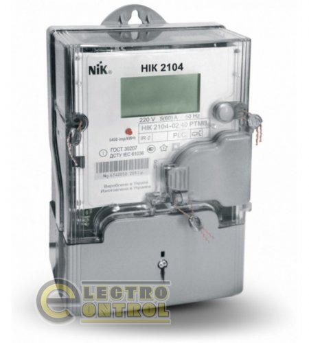 Счетчик электроэнергий однофазный NIK 2104 AP6T.1202.M.11