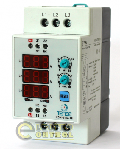 Электронный контактор на дин рейку со встроенным тепловым реле и реле времени 18А