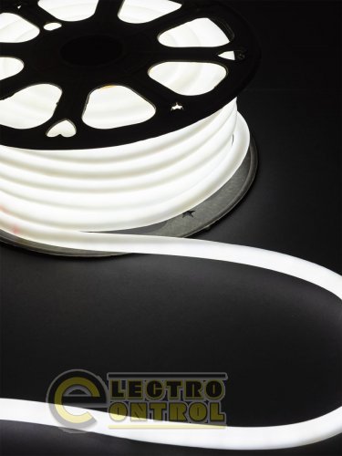 Гнучкий неон круглий SMD2835-120 LED/м-220 В-6,5 Вт/м-IP67-6000 K (25м) TDM