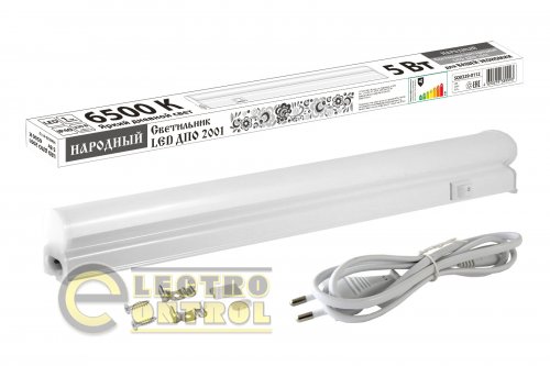 Светильник LED ДПО 2001 5 Вт, 6500К, IP40, Народный Светильник LED ДПО 2001 5 Вт, 6500К, IP40, Народный