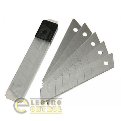 Лезвия 18 мм, для ножа технического (строительного), 10 штук, сегментированные, &#34;Алмаз&#34; TDM