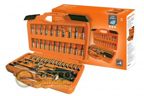 Набор инструментов универсальный №4, 46 позиций, CR-V сталь "Алмаз" TDM Набор инструментов универсальный №4, 46 позиций, CR-V сталь "Алмаз" TDM