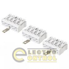 Клемма пружинная соединительная КСПн3-L+N+PE, 16 A, с монтажной ножкой TDM Клемма пружинная соединительная КСПн3-L+N+PE, 16 A, с монтажной ножкой TDM