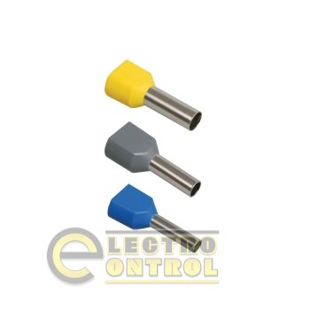 Наконечник штыревой втулочный изолированный (двойной) НШвИ (2) 0,75х10 (100 шт) TDM