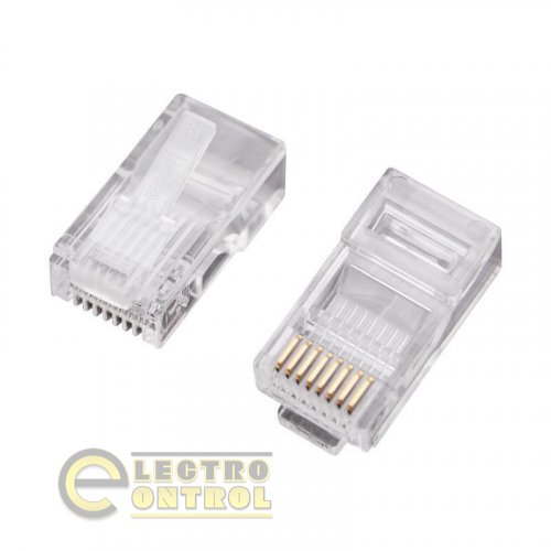 Рознімання RJ-45 UTP  для кабелю кат. 5Е, 8P8C (100шт) TDM