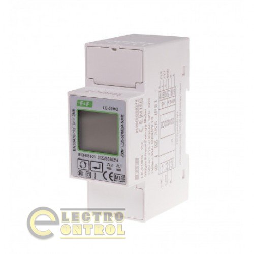 Однофазный двухсторонний счетчик электрической энергии LE-01MQ, Modbus RTU
