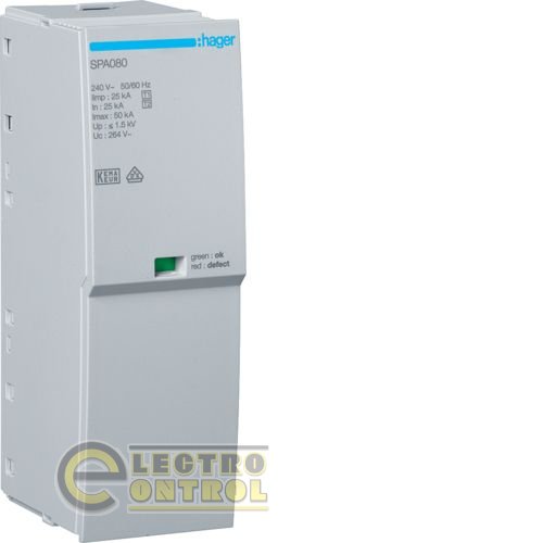 Змінний модуль L-N Uc 264V Iimp 25kA Up 1.5kV для SPA180