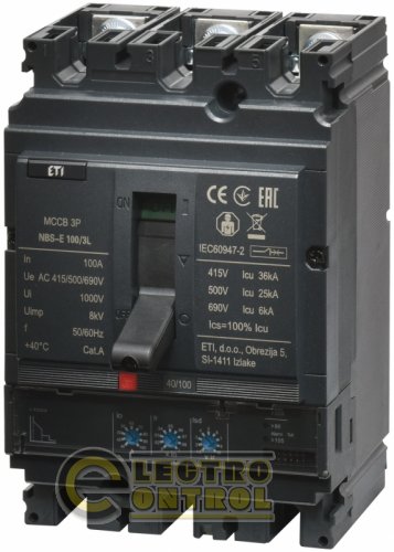 Автоматический выключатель ETIBREAK NBS-E 160/3S 160A 3P