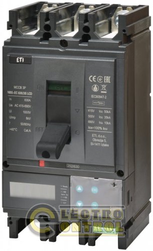 Автоматический выключатель ETIBREAK NBS-EC 400/3L LCD 400A 3P