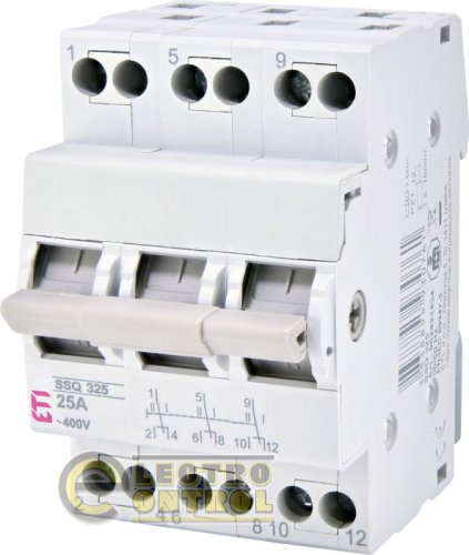 Переключатель SSQ 325 3p 25A, "1-0-2" 2421434