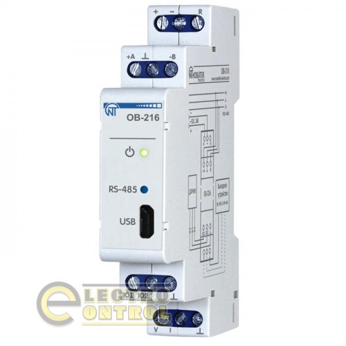 MODBUS модуль ввода-вывода цифровой OB-216