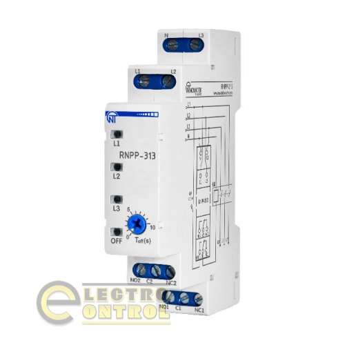 Трифазне реле напруги і контролю фаз РНПП-313