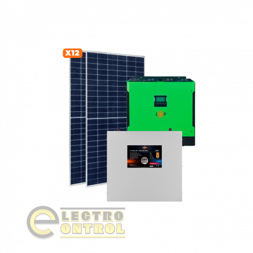 Автономная солнечная электростанция 5 квт АКБ 6.7kWh LiFePO4