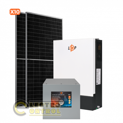 Автономная солнечная электростанция 5 квт АКБ 6.7kWh литий