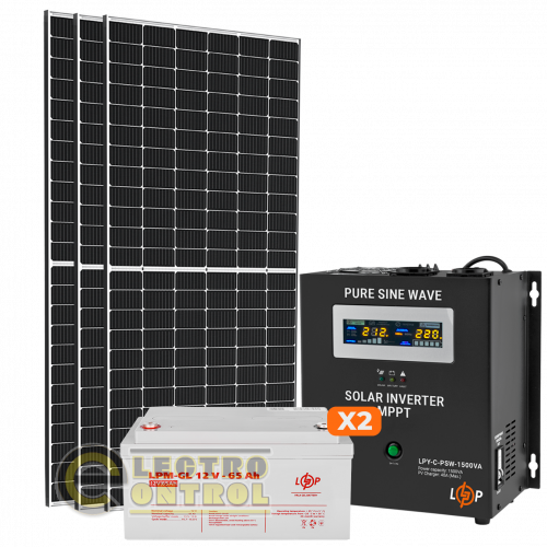 Автономная солнечная электростанция 1 квт