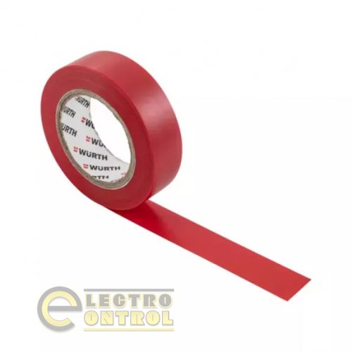 Изоляционная лента PVC, красная, 18ММ/10М