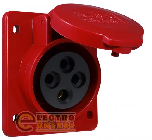 Розетка Аско-Укрем A0080030002 (гнездо) врезная ГВ 16А/4 3Р+РЕ (414)