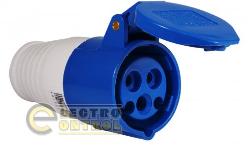 Розетка Аско-Укрем A0080020001 (гнездо) переносная ГП 16А/3 2Р+РЕ (213)