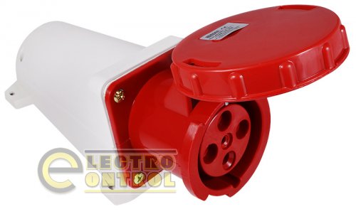 Розетка Аско-Укрем A0080040007 (гніздо) стаціонарна ГC 63А/4 3Р+РЕ (134)