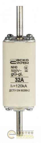 Предохранитель Аско-Укрем A0050010019 ножевой с плавкой вставкой NH0 32A gG