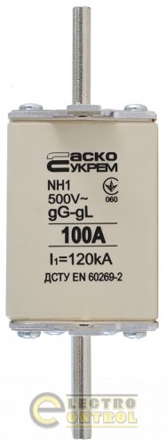 Предохранитель Аско-Укрем A0050010028 ножевой с плавкой вставкой NH1 100A gG