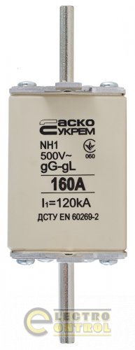 Предохранитель Аско-Укрем A0050010030 ножевой с плавкой вставкой NH1 160A gG