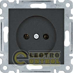 Розетка без з/к Lumina, чорна, 16А/230В WL1013
