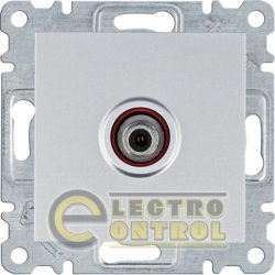 Розетка САТ Lumina, срібна WL3232