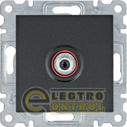 Розетка САТ Lumina, черная WL3233