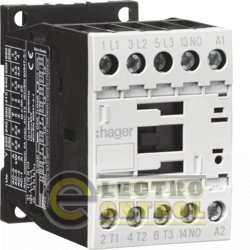 Контактор корпусный 3P + 1НВ, 230В-АС, 9А AC-3