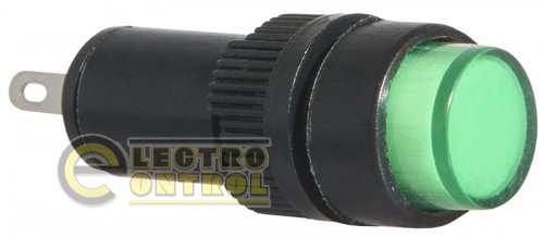 Сигнальна арматура Аско-Укрем A0140030180 AD22E-10DS зелена 24V АC/DC