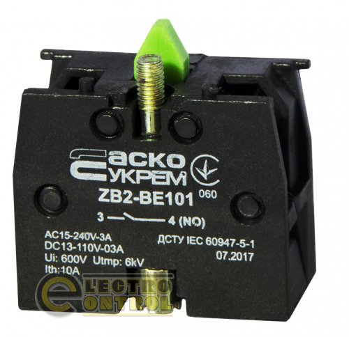 Контакт Аско-Укрем A0140010025 ZB2-BE101 NO к кнопкам ХB2