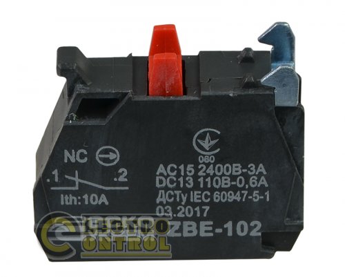 Контакт Аско-Укрем A0140010181 ZBE-102 N/C для кнопок TB5