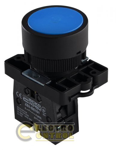Кнопка Аско-Укрем A0140010187 LAY5-EA61 "Старт" синя