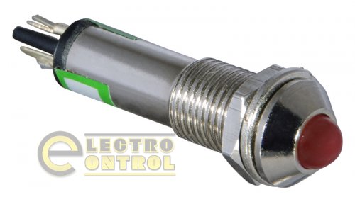 Сигнальна арматура Аско-Укрем A0140030085 AD22B-8 червона 220V AC