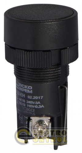 Кнопка Аско-Укрем A0140010038 XB2-EH121 "Старт" чёрная с фиксацией (NO)