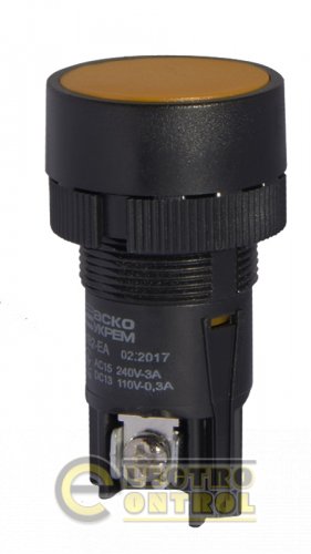 Кнопка Аско-Укрем A0140010042 XB2-ЕA155 "Старт" жовта (NO+NC)