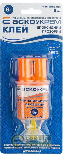 Універсальний Епоксидний клей (шприц) 1шт - 6г