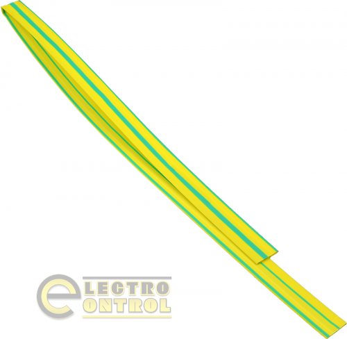 Термоусадочная трубка Аско-Укрем A0150040047 12,0/6,0 1м жёлто-зелёная