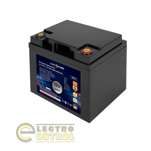 Акумулятор LP LiFePO4 12V (12,8V) - 50 Ah (640Wh) (BMS 80A/40А) пластик