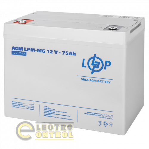 Аккумулятор мультигелевый LPM-MG 12V - 75 Ah