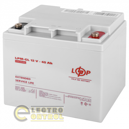 Акумулятор гелевий LPM-GL 12V - 45 Ah