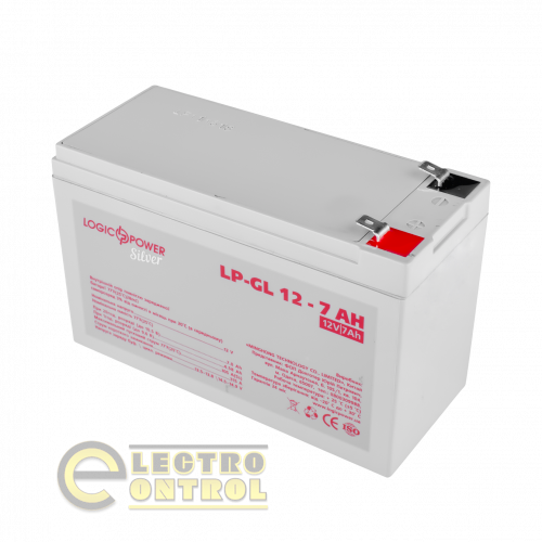 Аккумулятор гелевый LP-GL 12V - 7 Ah Silver