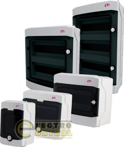 Пластиковий щит ETI ECH-18PTu 24 модулі зовнішньої установки IP65 1100351
