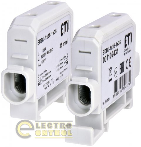 Вводная силовая клемма ETI EDBJ-1x35-1x35 125A 1000V AC/DC 1102431