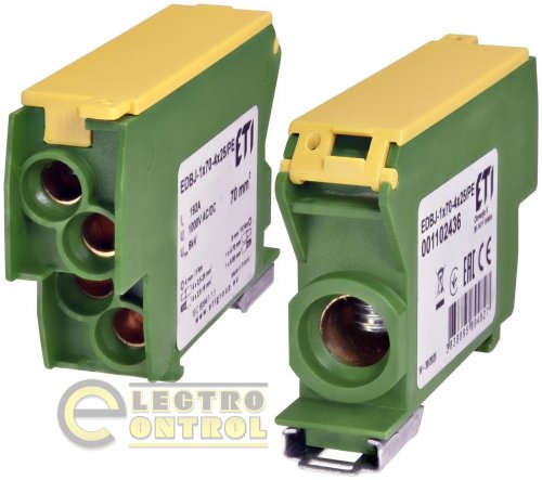 Блок распределительный ETI EDBJ-1x70-4x25PE 192A 1000V AC/DC 1102436