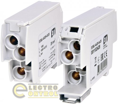 Блок распределительный ETI EDBJ-4x25-4x25 100A 1000V AC/DC 1102428